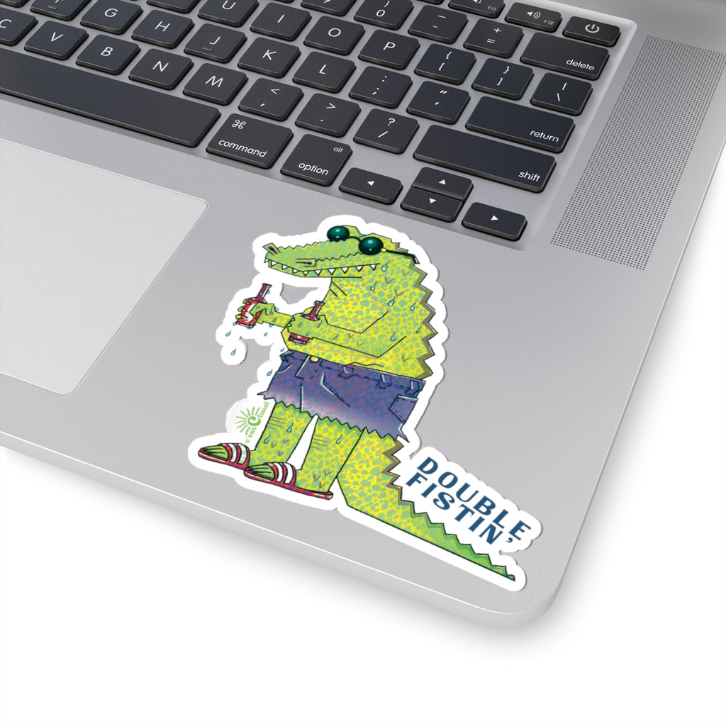 Gator Got Two Beers Sticker