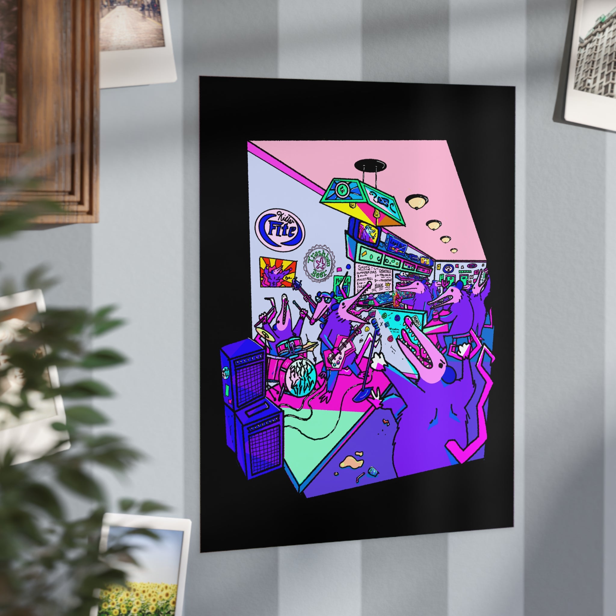 Possum Dive Bar Print