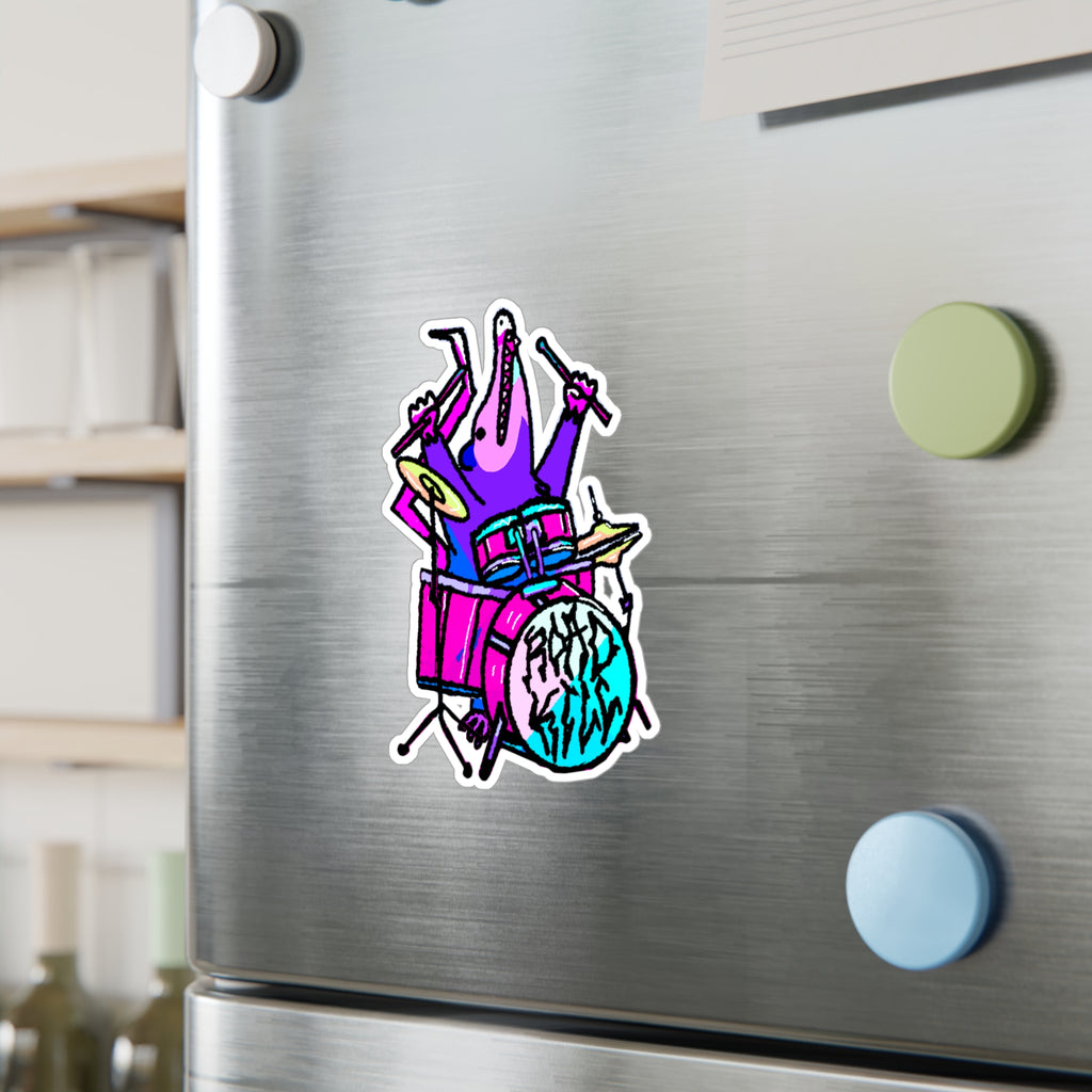 Drummer Possum Sticker