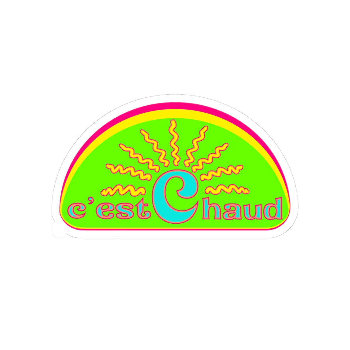 C'est Chaud Logo Sticker