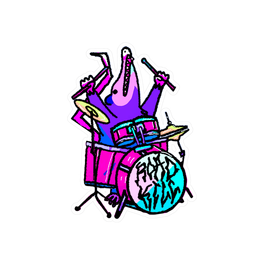 Drummer Possum Sticker