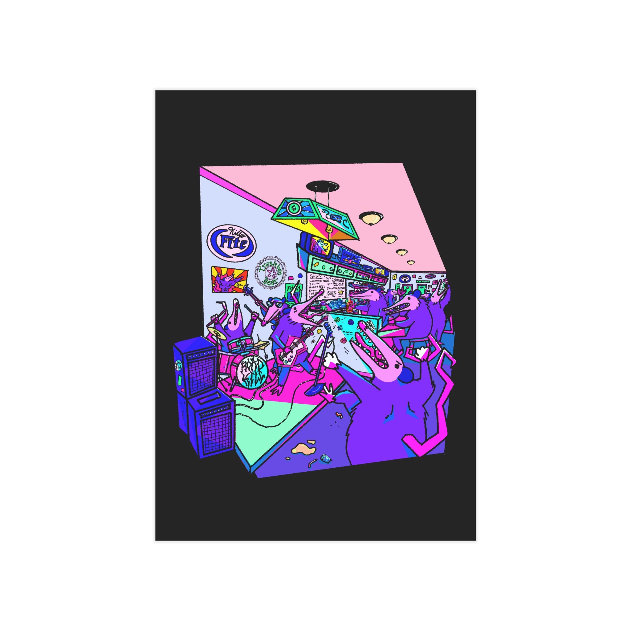 Possum Dive Bar Print