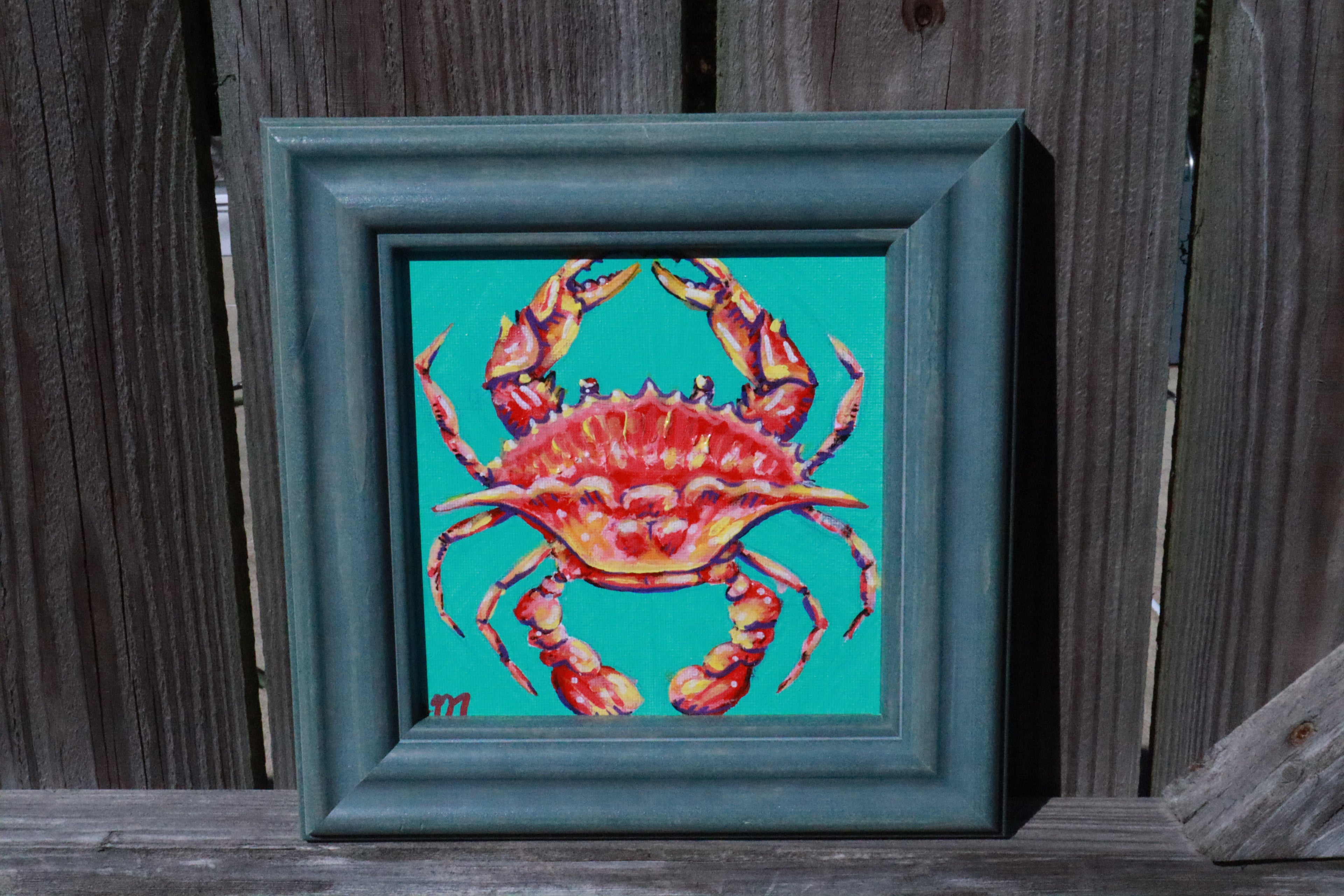 Red Crab Painting
