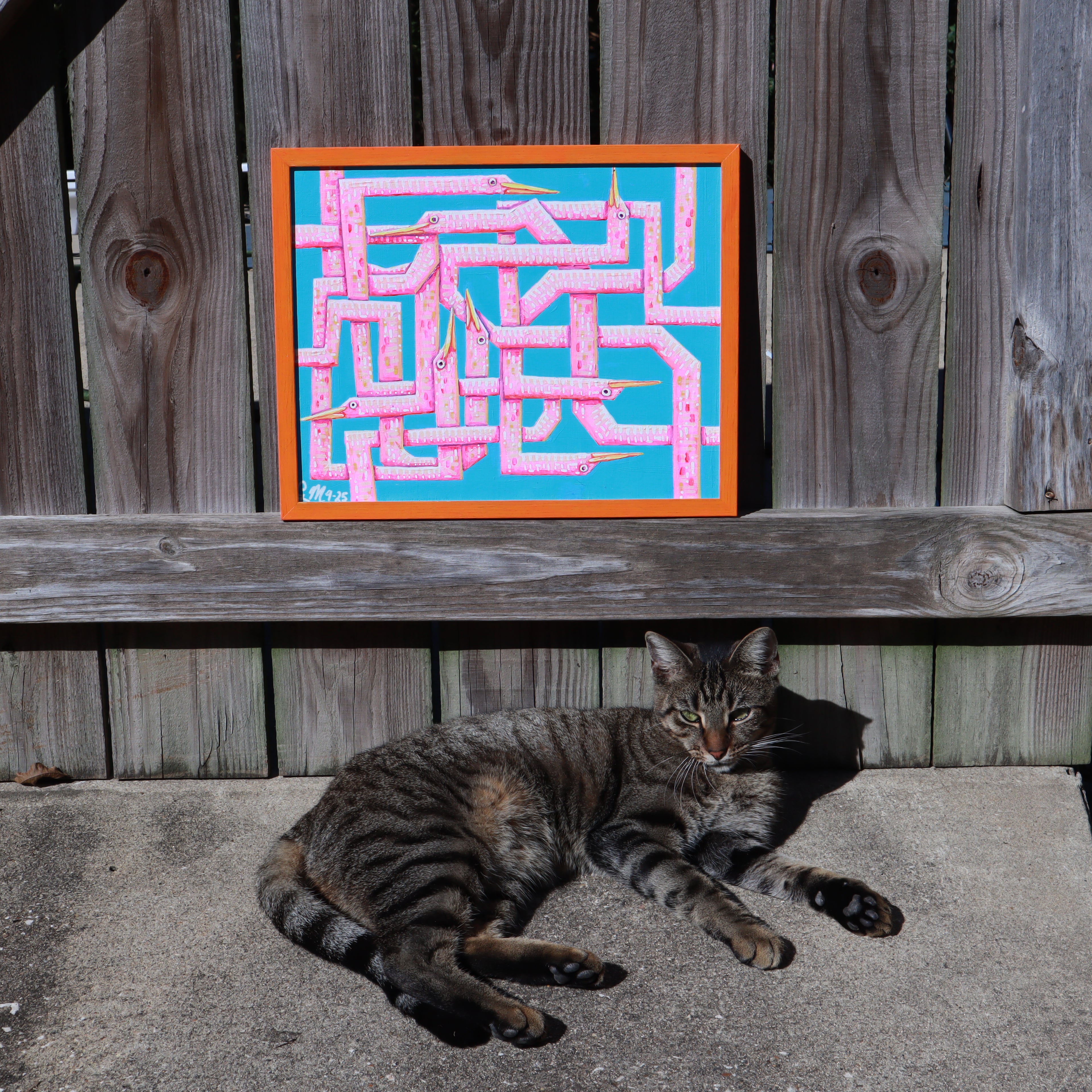 Twisty Birds Painting